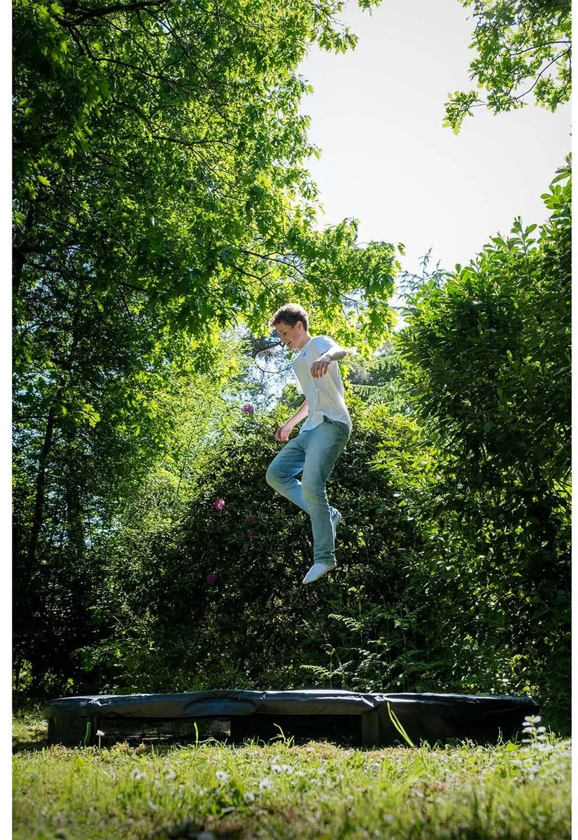 EXIT Silhouette Inground Trampoline Ø244cm - Zwart