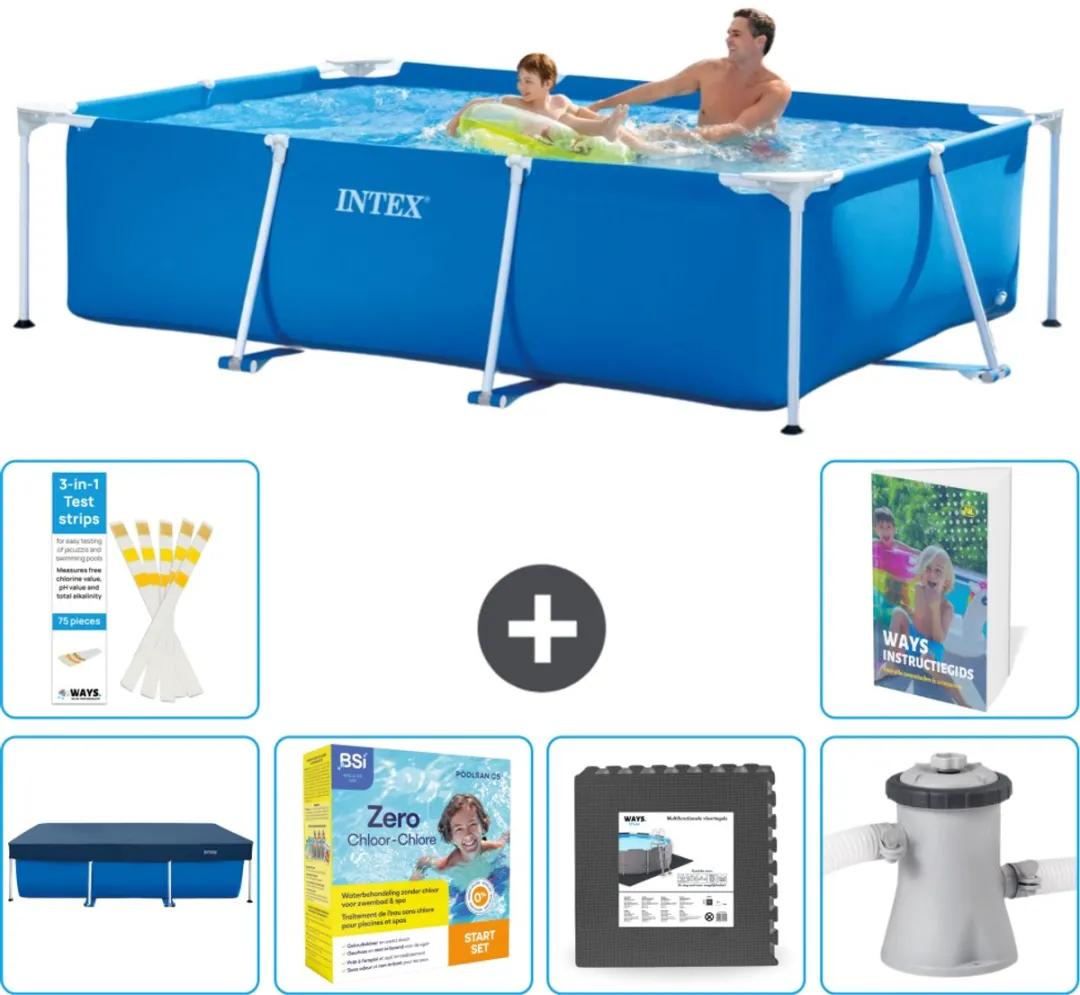 Intex Rechthoekig Frame Zwembad 260x160cm