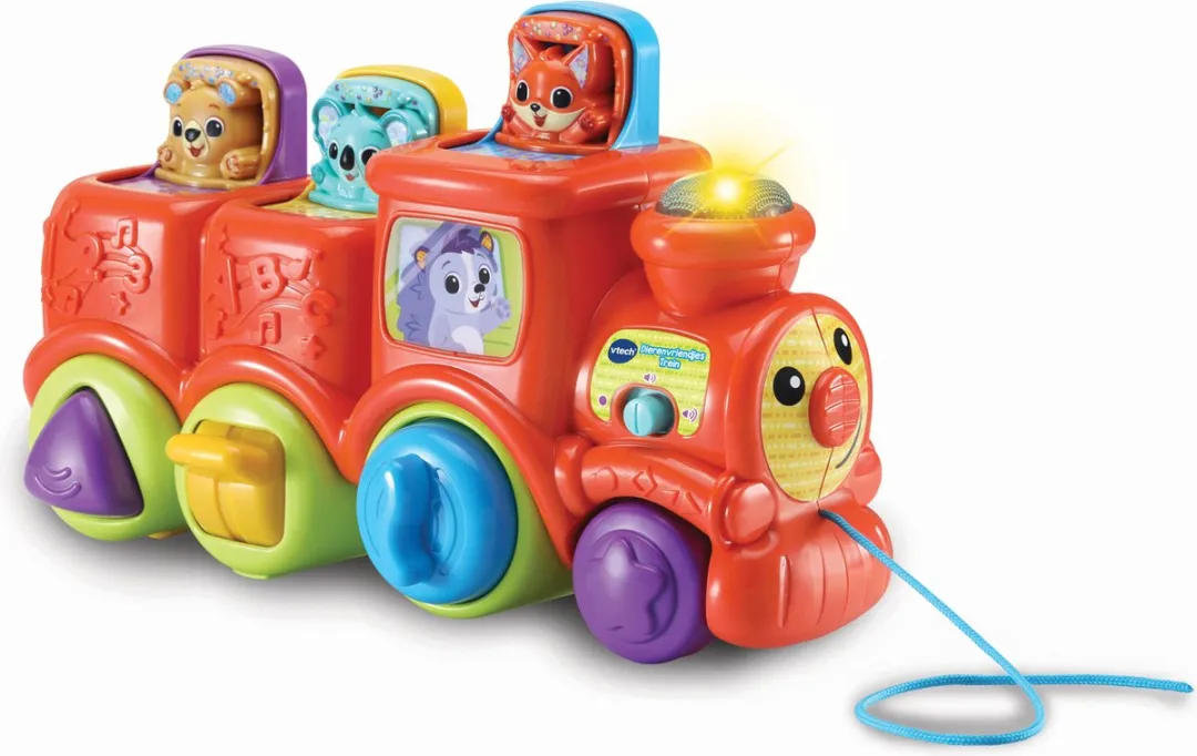 VTech Baby Dierenvriendjes Speelgoed Trein - Interactief & Educatief Babyspeelgoed - Activity-Center - Cadeau - Speelgoed 6 Maanden tot 3 Jaar
