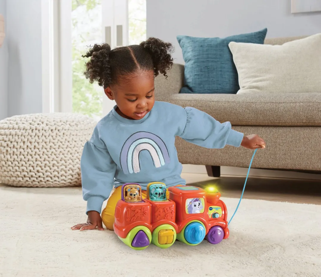 VTech Baby Dierenvriendjes Speelgoed Trein - Interactief & Educatief Babyspeelgoed - Activity-Center - Cadeau - Speelgoed 6 Maanden tot 3 Jaar
