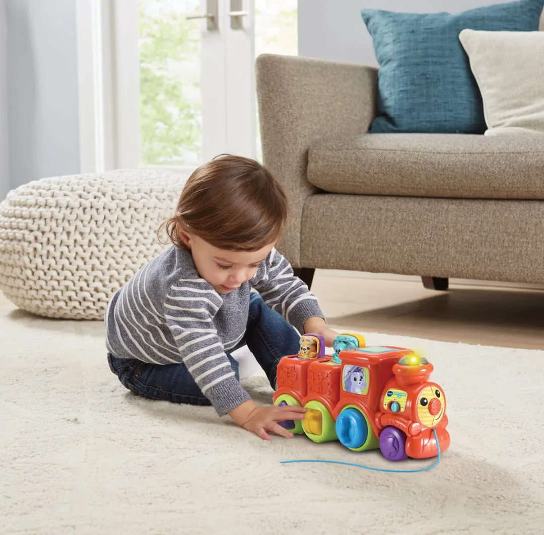 VTech Baby Dierenvriendjes Speelgoed Trein - Interactief & Educatief Babyspeelgoed - Activity-Center - Cadeau - Speelgoed 6 Maanden tot 3 Jaar