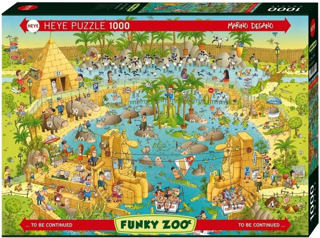 Puzzel Nile Habitat,Comic 1000 Stukjes Heye 29693