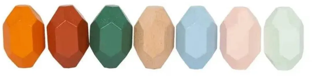 Small Foot Houten Balans Blokken Safari 18-delig - afbeelding 6 van 6