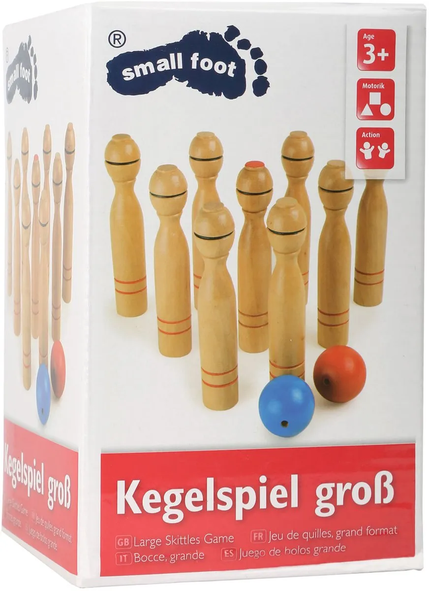 Small Foot Houten Kegelspel 11-delig - afbeelding 6 van 6