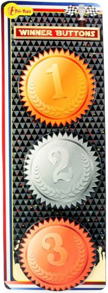 Toi-Toys Winnaars Buttons 6cm