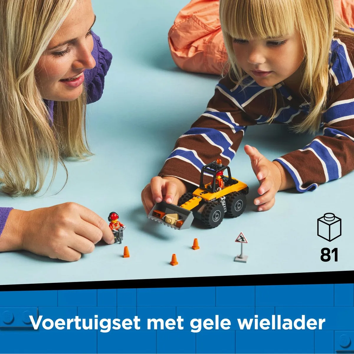 LEGO City 60450 Gele Wiellader - 81 Stukken - 2 Minifiguren - afbeelding 6 van 6