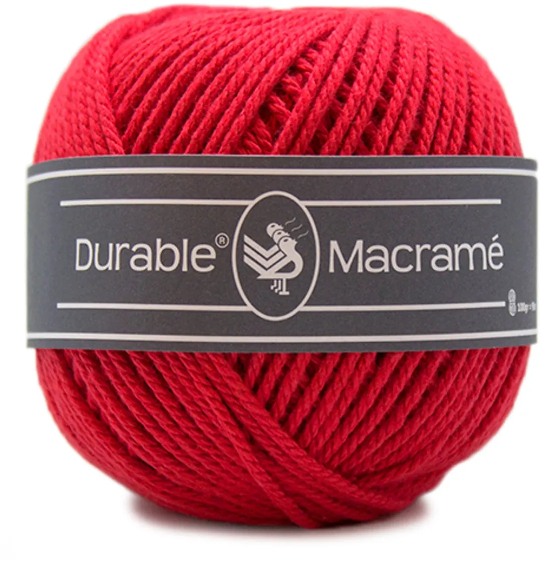 Durable Macramé Katoen Garen 316 Red