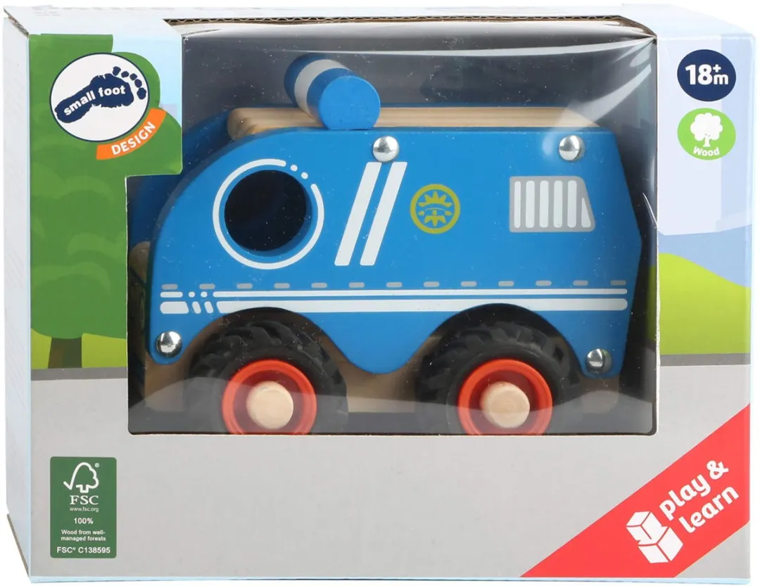 Small Foot Houten Politieauto - Blauw