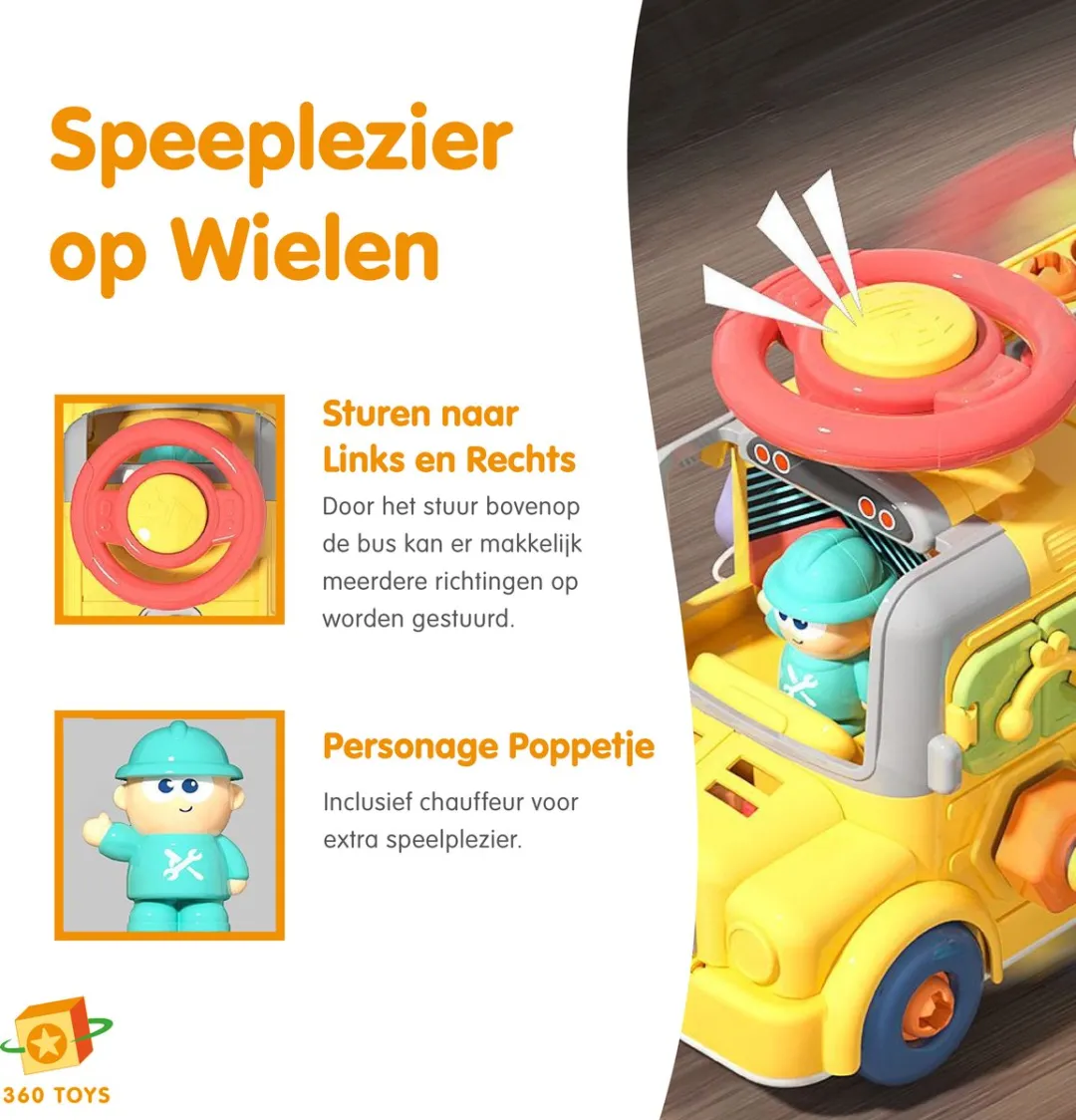 360 Toys Engineering Bus STEM Speelgoed 8720865575407 - Meerkleurig
