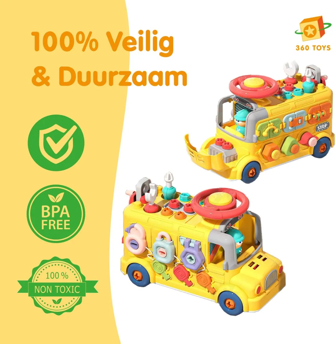 360 Toys Engineering Bus STEM Speelgoed 8720865575407 - Meerkleurig