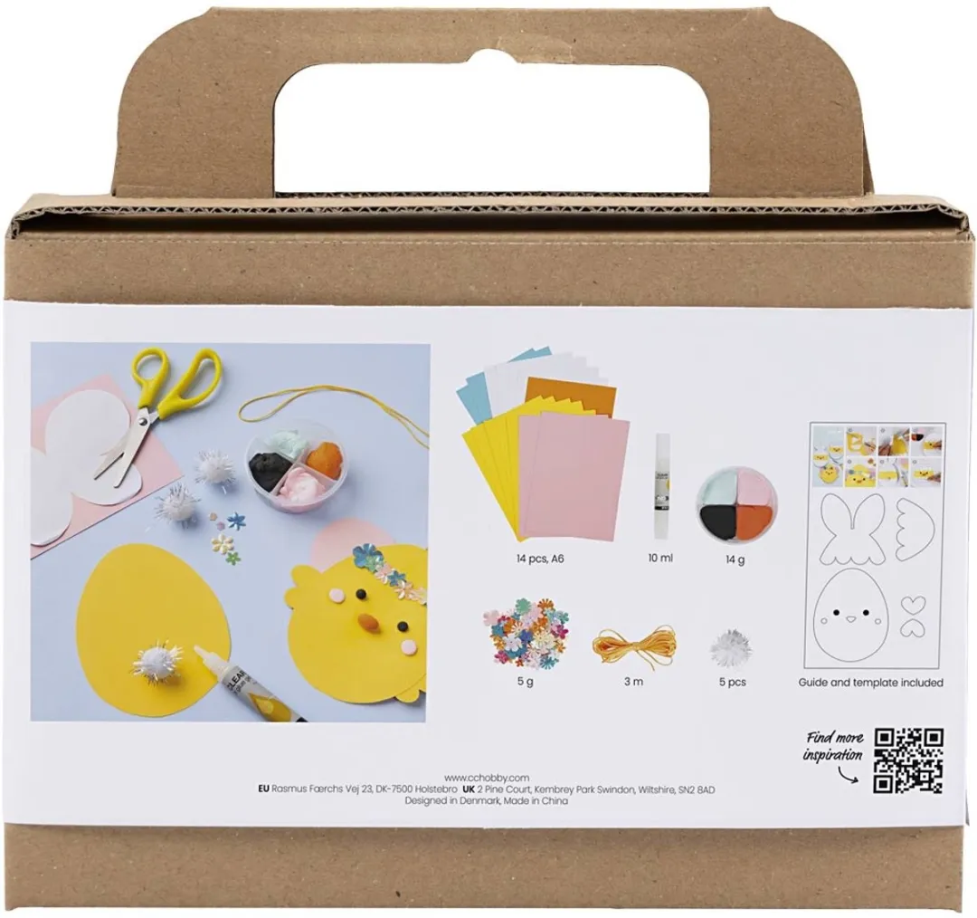 Creativ Company Silk Clay Knutselset Paasdecoratie - 5 Stuks Multicolor