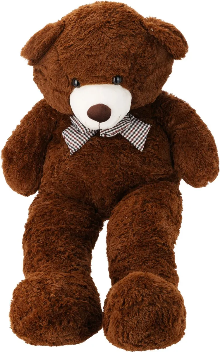 Tender Toys XXL Knuffelbeer Pluche 120cm - Multicolor