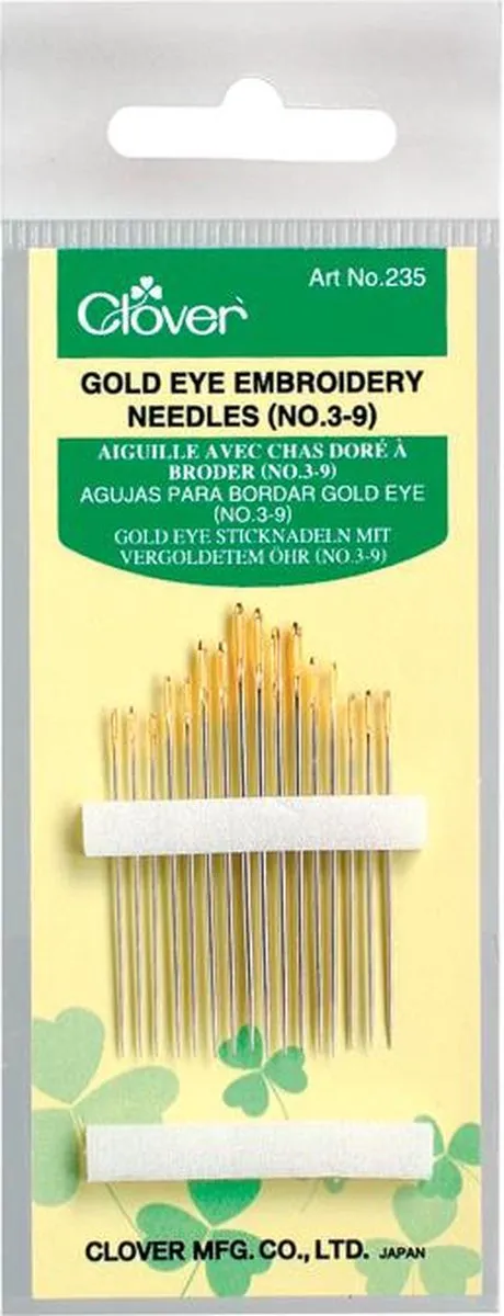 Clover Borduurnaalden Gouden Oogjes