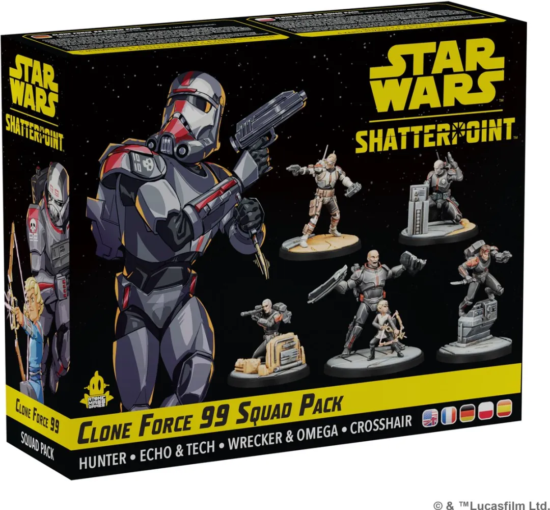 Atomic Mass Games Star Wars Shatterpoint Clone Force 99 Squad Pack SWP38
