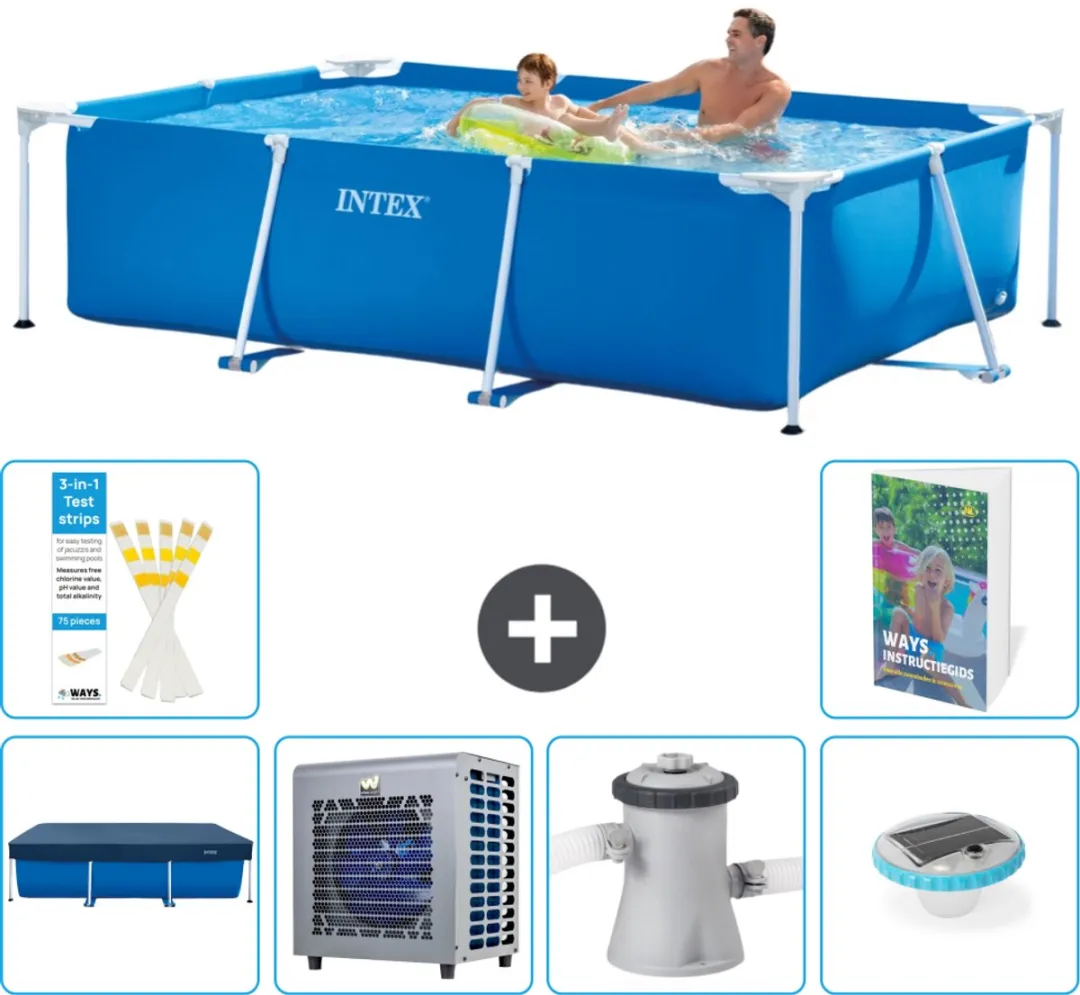 Intex Frame Zwembad 260x160cm Blauw