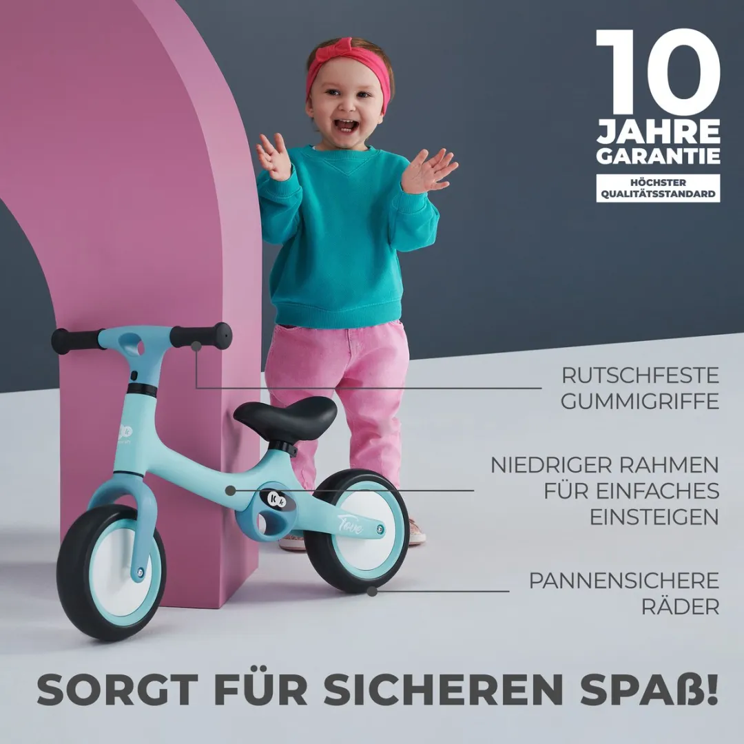 KinderKraft TOVE Loopfiets - 20cm - Opvouwbaar - Roze
