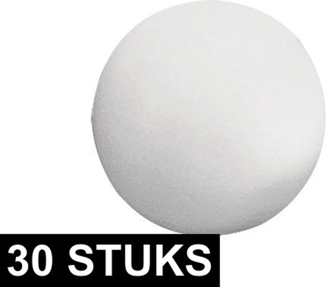 Rayher Hobby Piepschuim Bollen 3cm - Wit - 30 Stuks