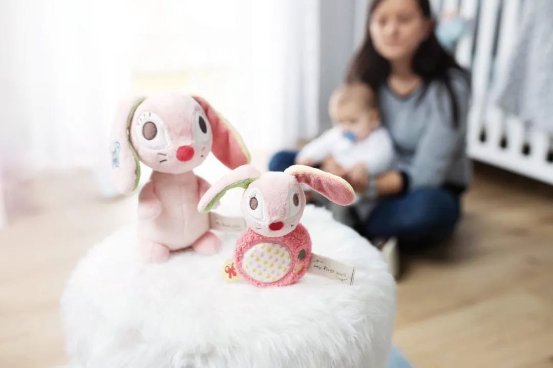 Nici Knuffelkonijn Hopsalie 17,5cm Roze