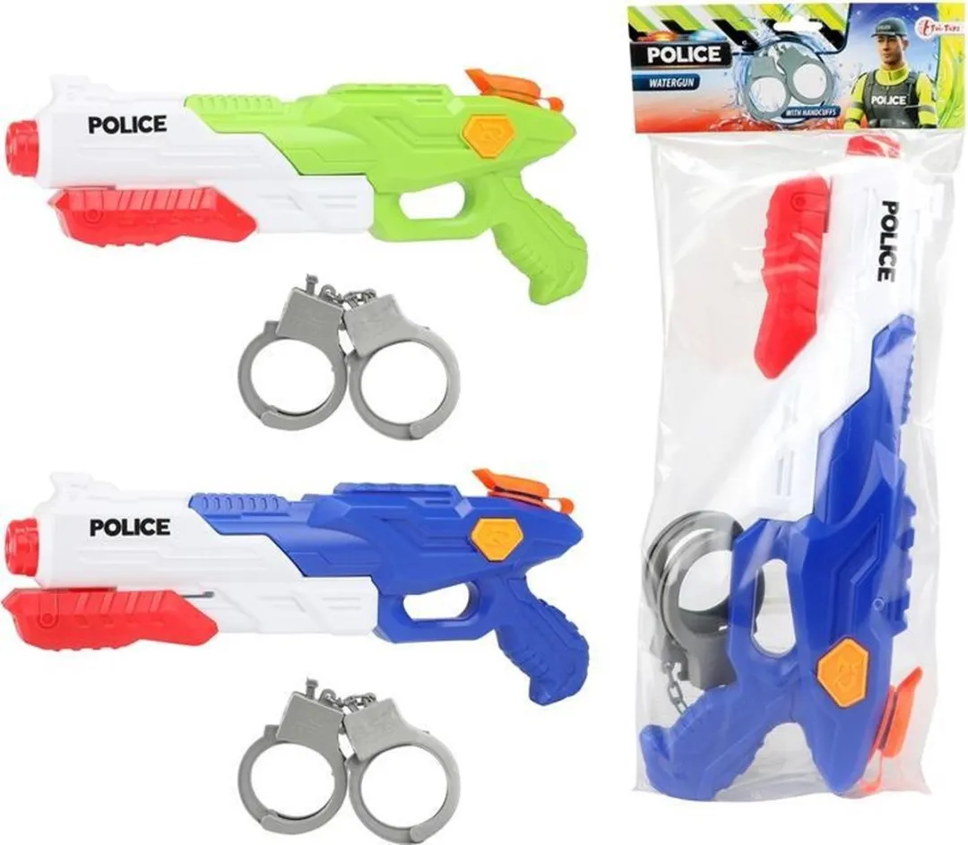 Toi-Toys Politie Waterpistool Blauw 40cm