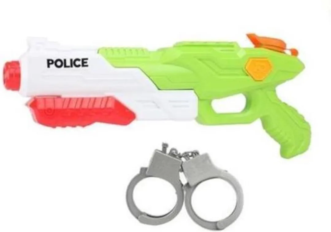 Toi-Toys Politie Waterpistool Blauw 40cm - 0,2L - Handboeien