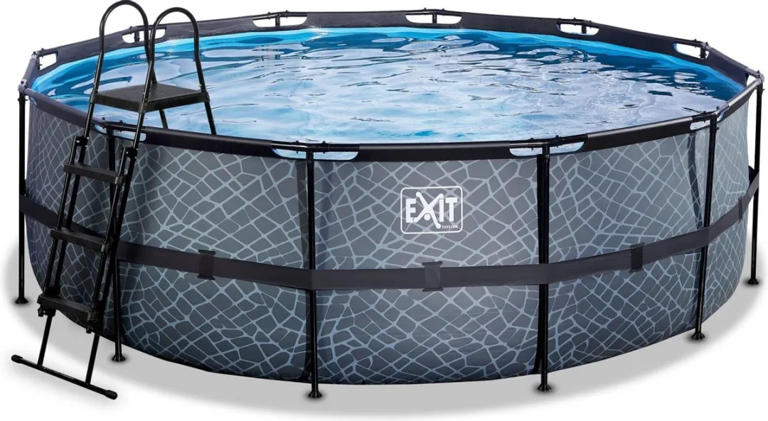 EXIT Stone Zwembad 427cm Grijs