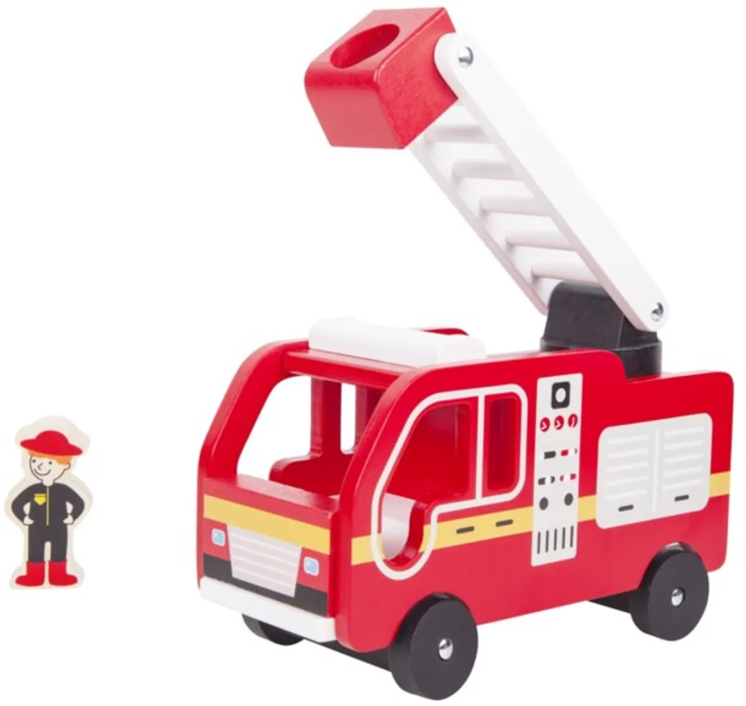 Playing Kids Houten Brandweerwagen