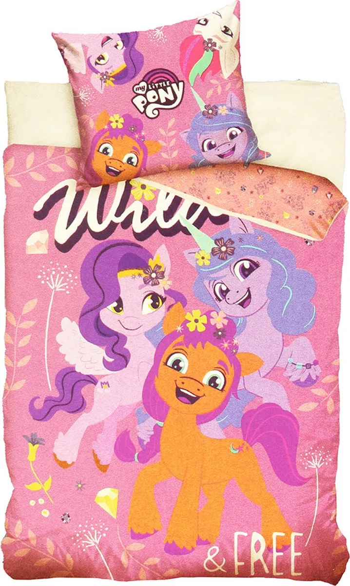 My Little Pony Young & Wild Dekbedovertrek 140x200cm + 70x90cm - Roze