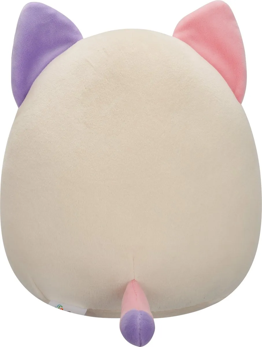 Squishmallows 19cm Plush Nell - Paars/Roze Kat