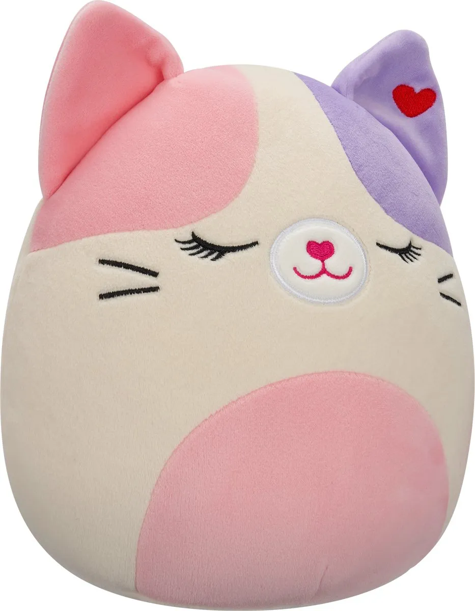 Squishmallows 19cm Plush Nell - Paars/Roze Kat