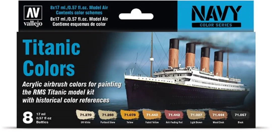 Vallejo Hobbyverf Schepen 71646 Titanic Ship Colors