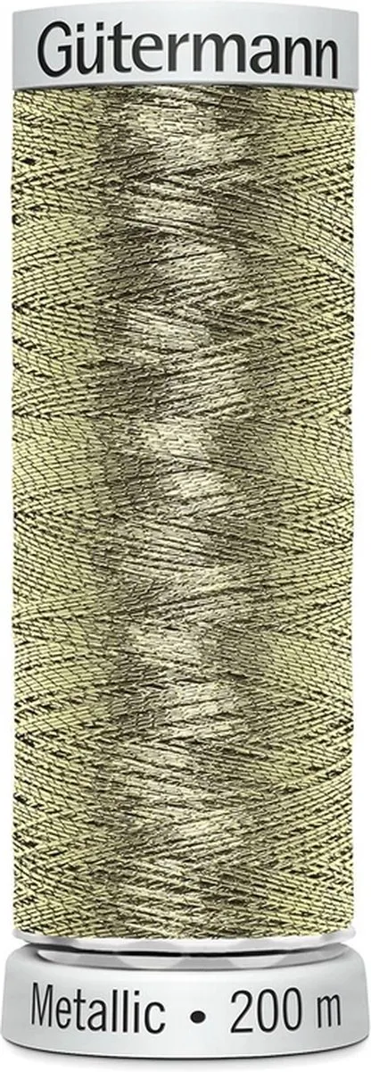 Gutermann Sulky Metallic Borduurgaren 200m - Licht zilver/goud