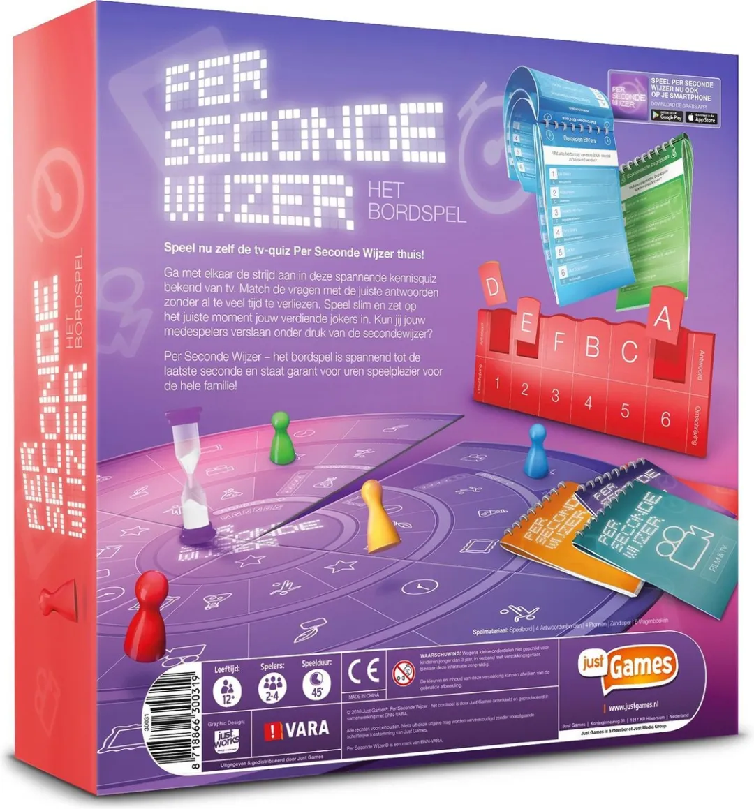 Just Games Per Seconde Wijzer Bordspel - 2-4 Spelers