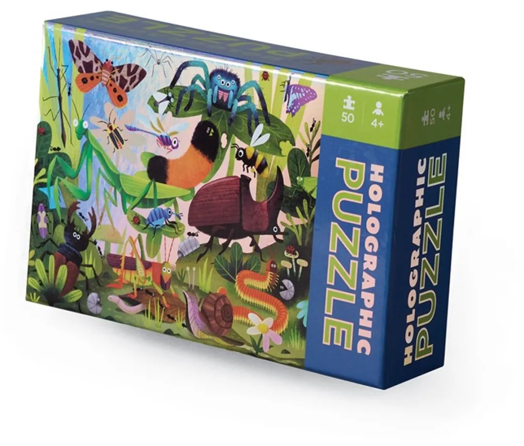 Crocodile Creek CC78091 Puzzel Holografisch Insecten