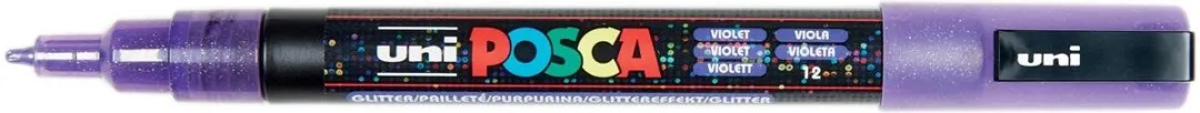 Posca Uni Posca Verfmarker Glitter Paars