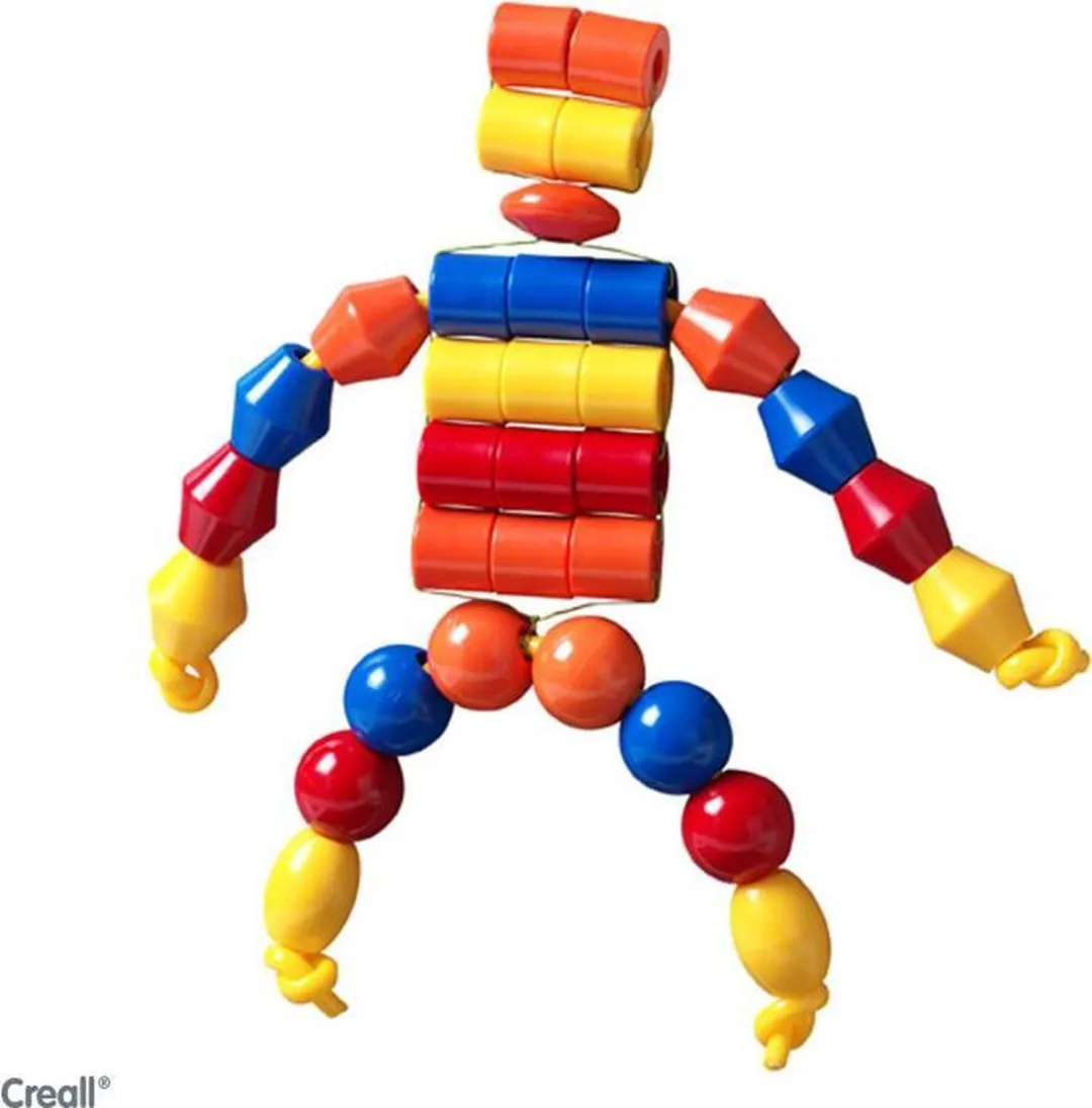 Creall Glanzende Superkralen 245 Stuks - Multicolor
