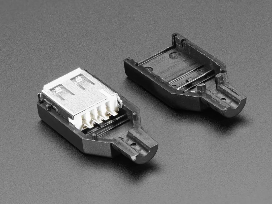 Adafruit USB Type A Socket Shell 1388 - Zwart