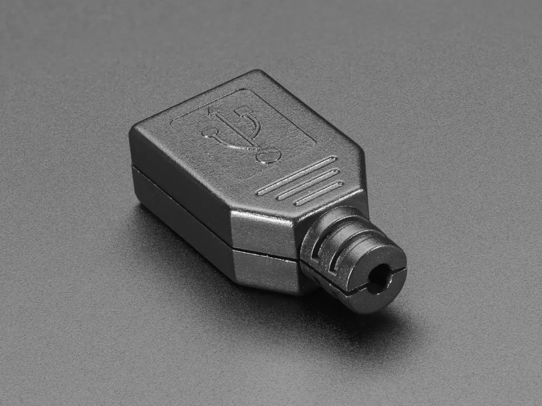 Adafruit USB Type A Socket Shell 1388 - Zwart