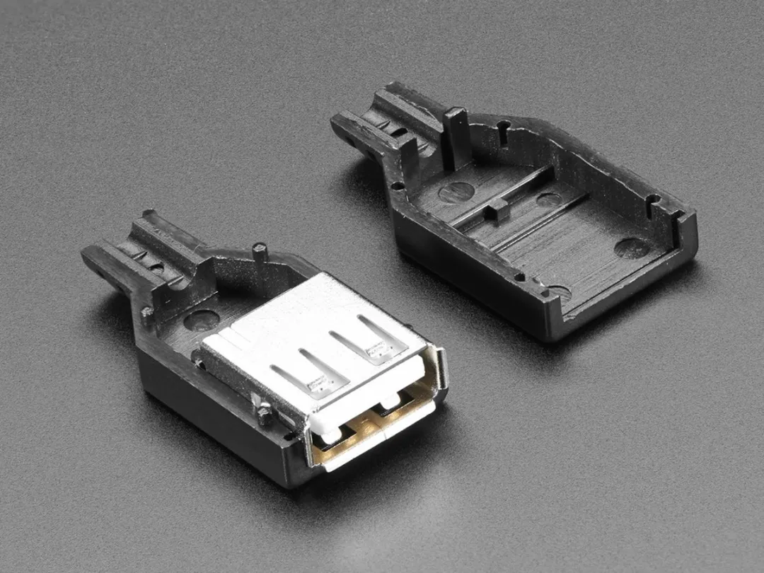 Adafruit USB Type A Socket Shell 1388 - Zwart