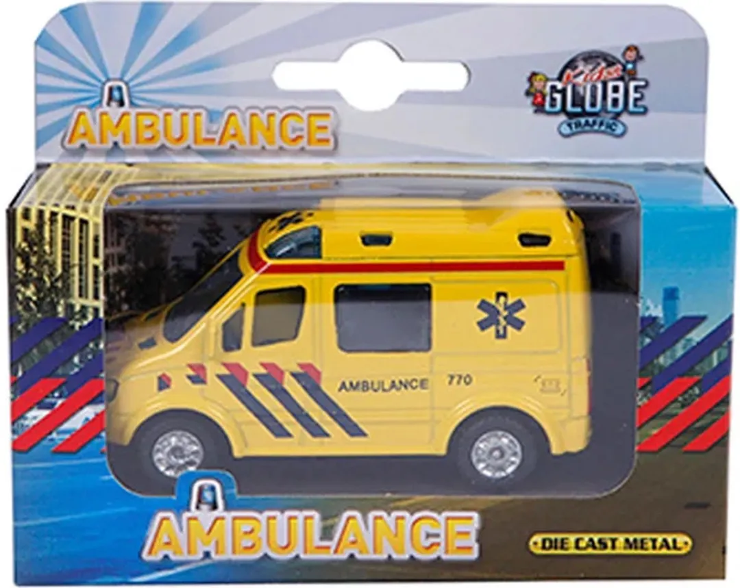 Kids Globe Die-cast Ambulance NL Blauw - MPN 520085