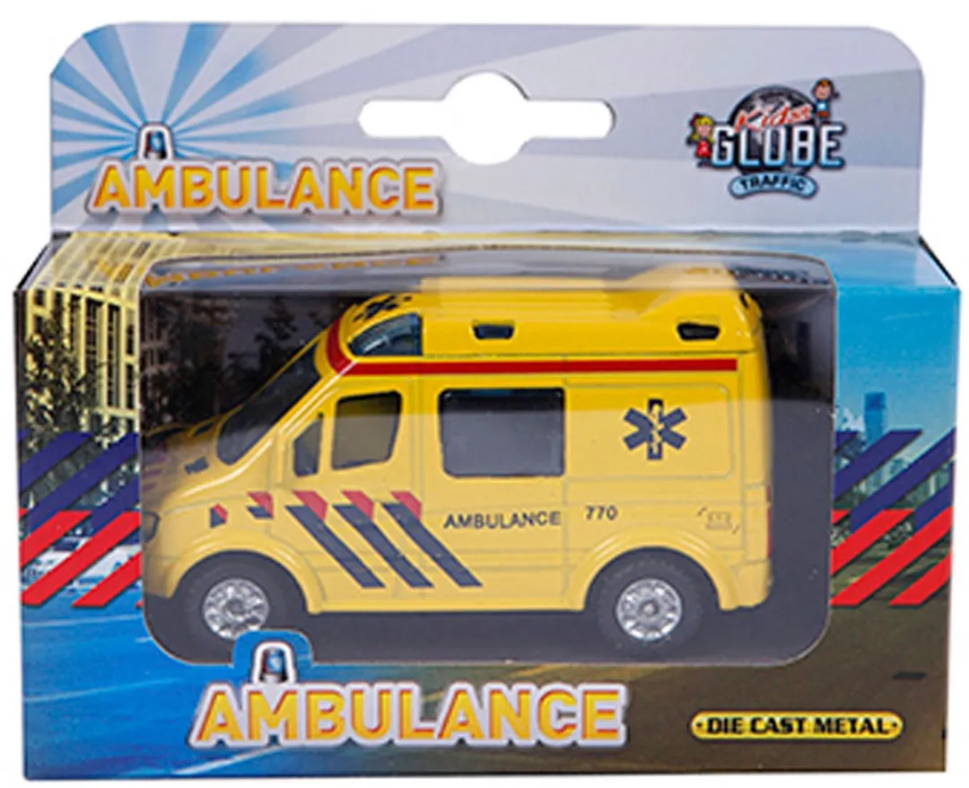 Kids Globe Die-cast Ambulance NL Blauw - MPN 520085
