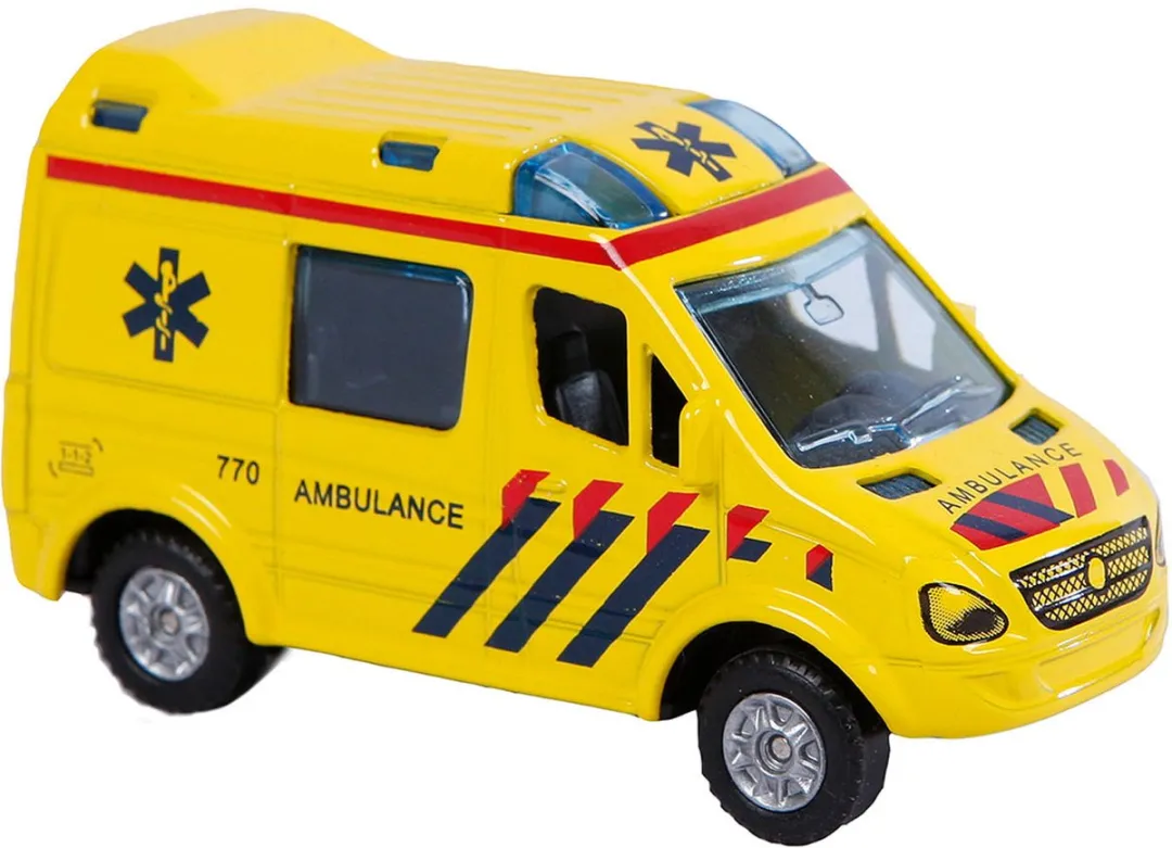 Kids Globe Die-cast Ambulance NL Blauw