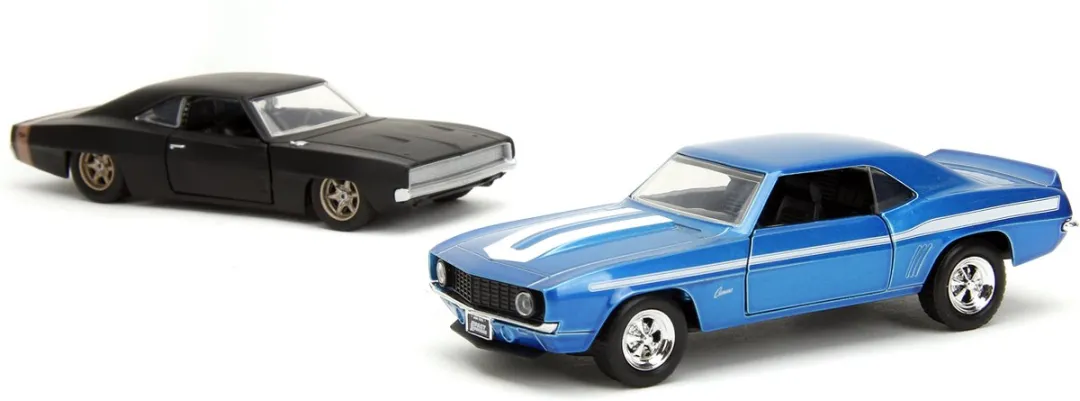 Jada Toys Fast & Furious Twin Pack 1:32 Wave 2 - Zwart/Blauw