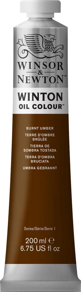 Winsor & Newton Winton Olieverf Burnt Umber 200ml