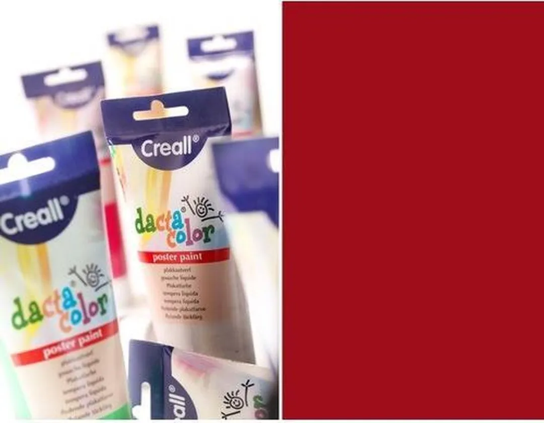 Creall TubeDacta Plakkaatverf Primair Rood 250ml