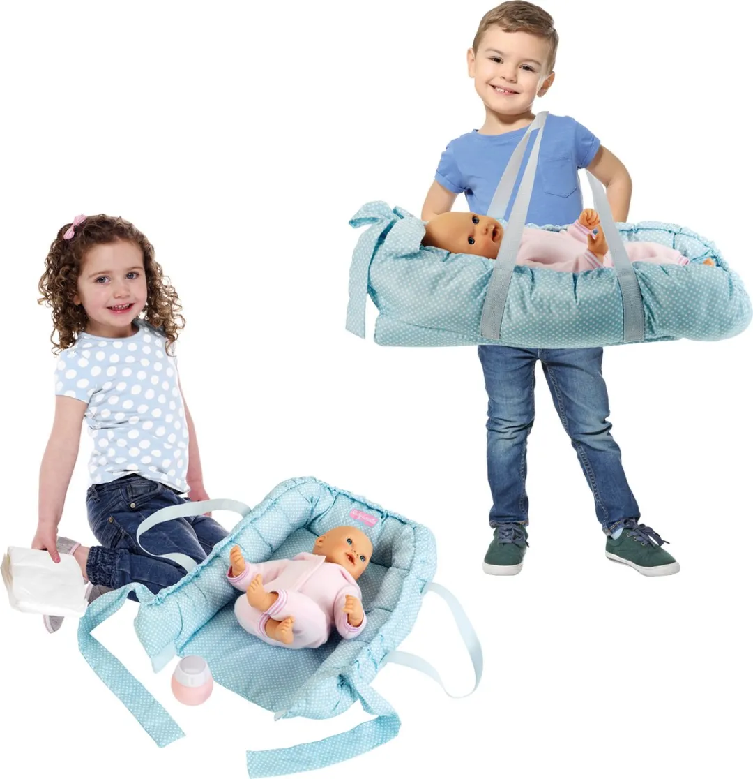 Klein Toys Baby Coralie Verschoon- en Draagnest - Blauw