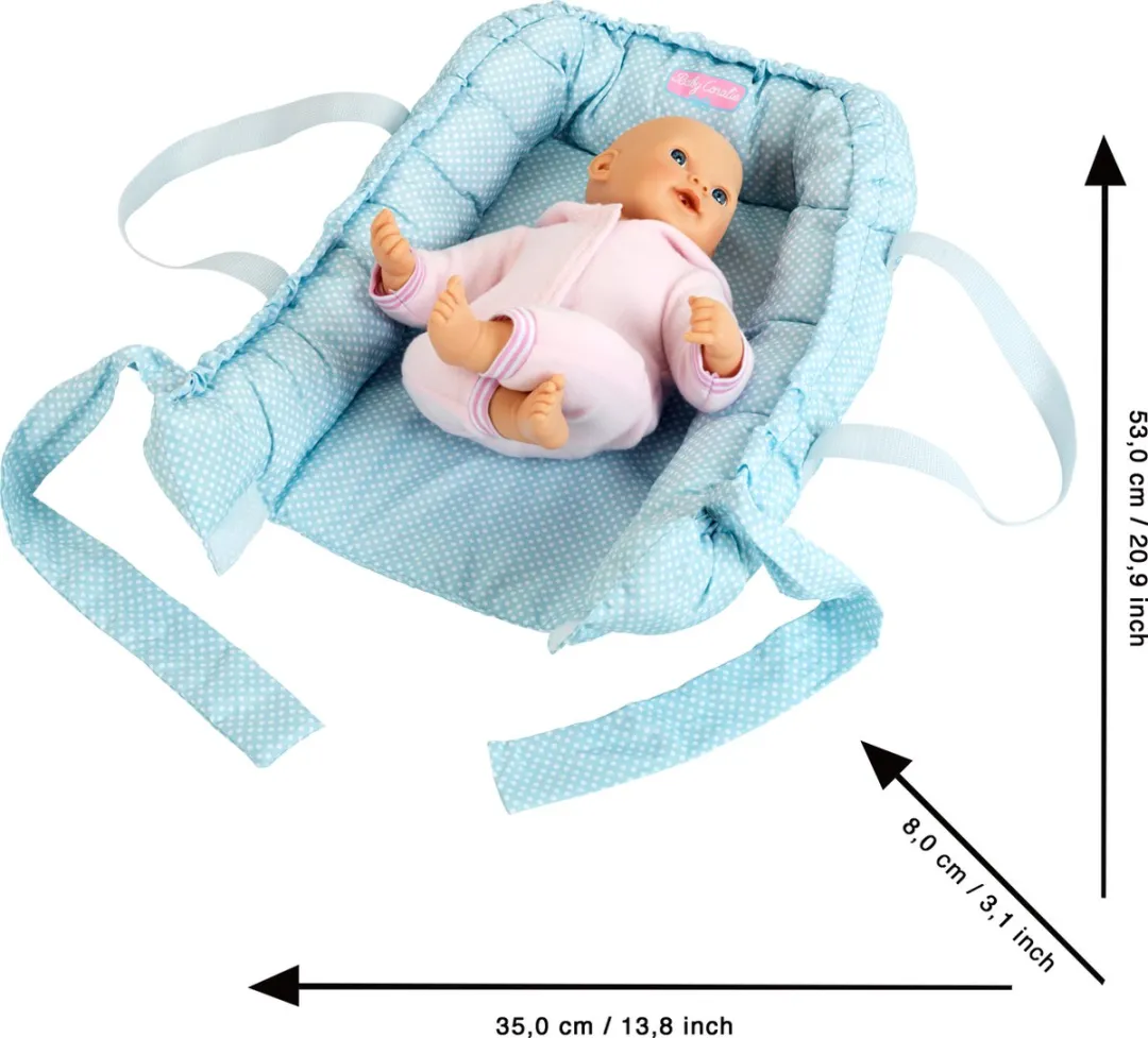 Klein Toys Baby Coralie Verschoon- en Draagnest - Blauw