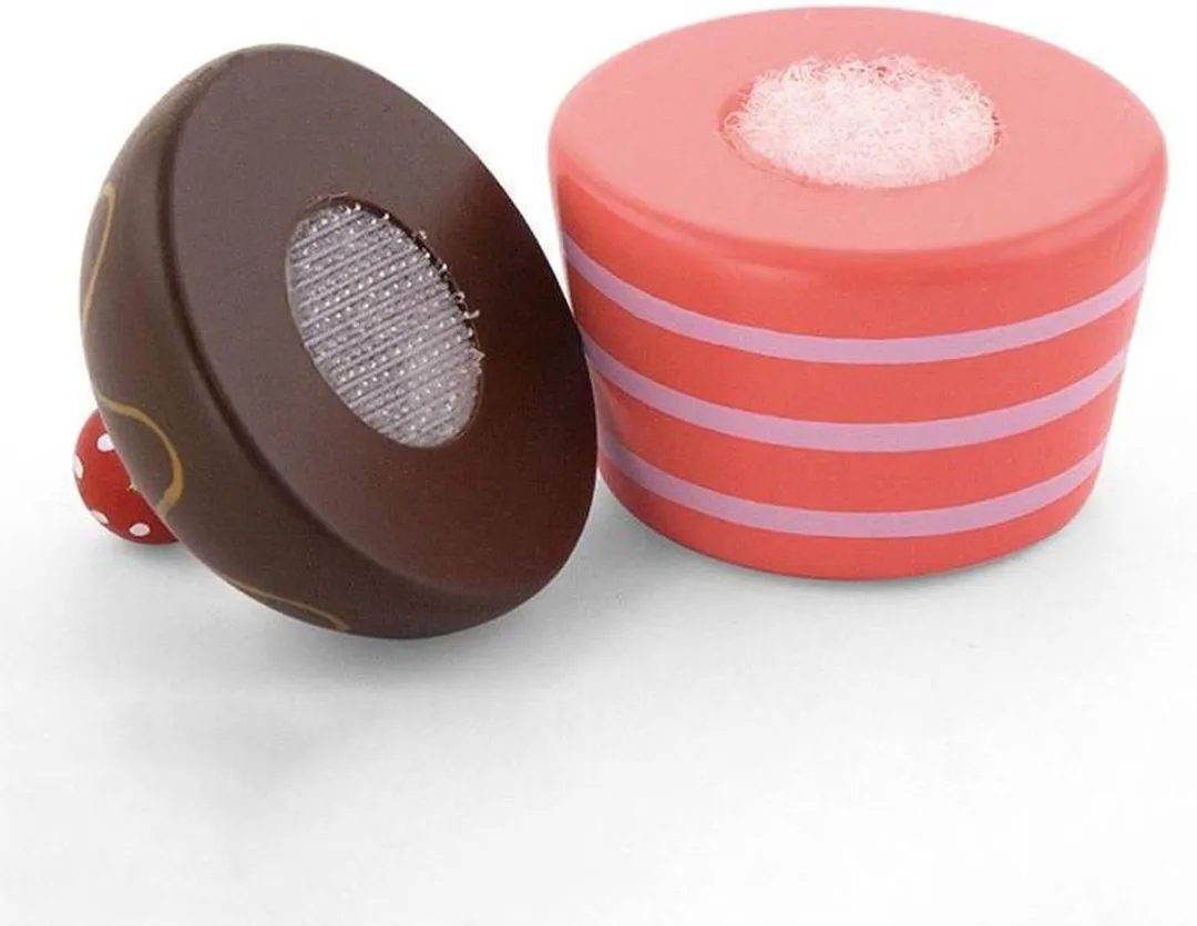 Viga Toys Houten Cupcakes 8-delig - Creatief Speelgoed 3+