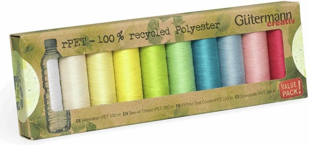 Gutermann Naaigarenset rPET 10x100m - 10 Kleuren