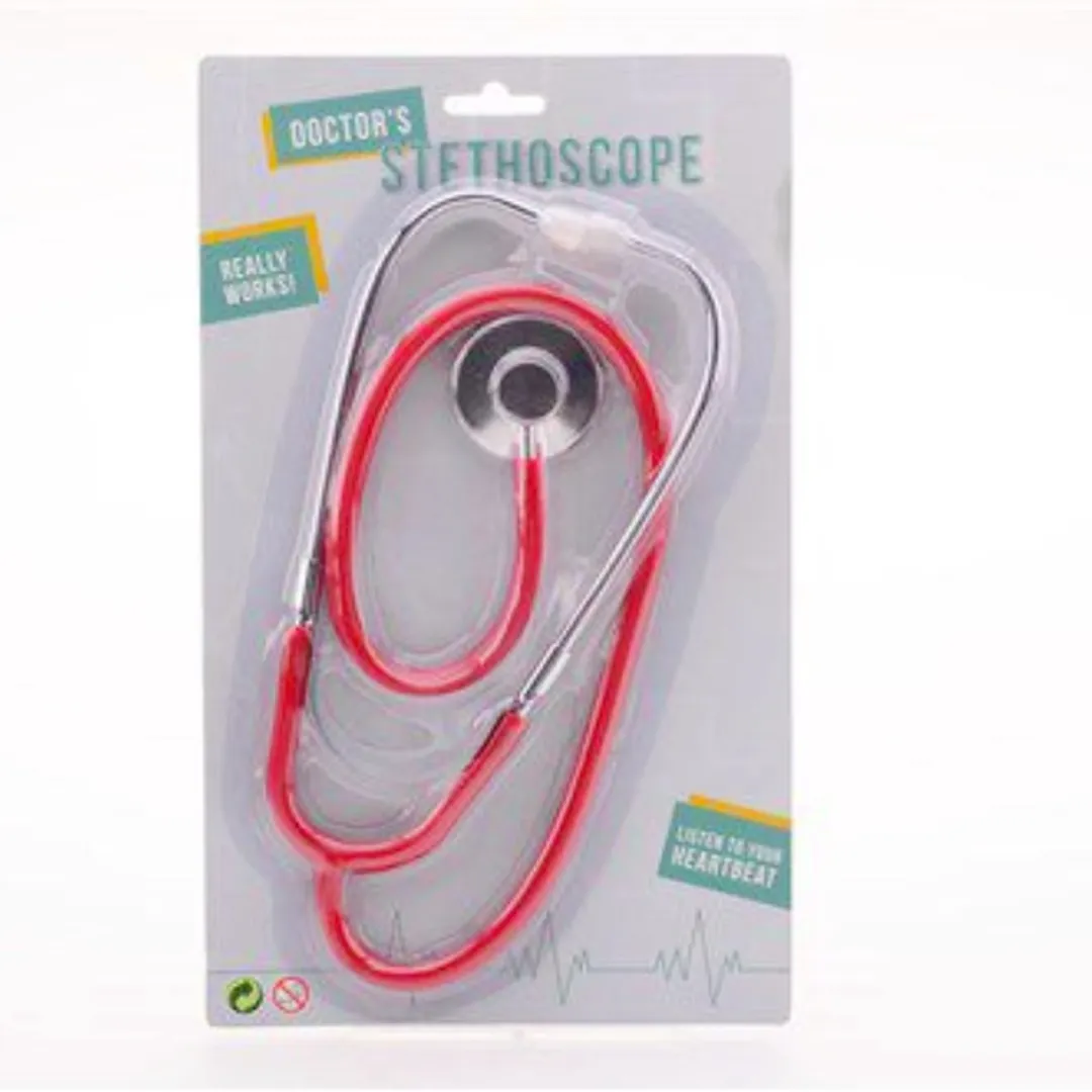 Johntoy Stethoscoop Rood - Speelgoed 3+