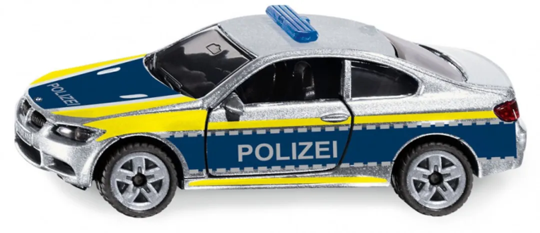 SIKU 1532 BMW M3 Politieauto - Blauw/Zilver/Geel - afbeelding 6 van 6